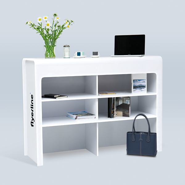Large Outdoor Counter with storage shelves at the rear