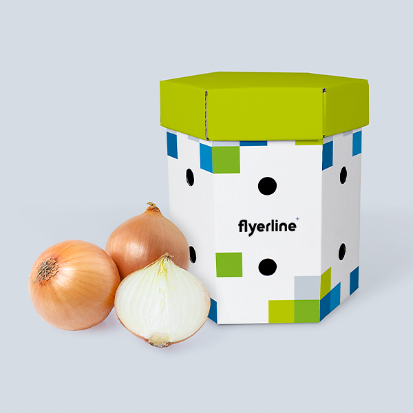 Boîte pour oignons et ails grande blanche personnalisable avec oignons