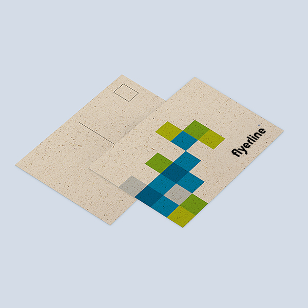 Cartes postales et cartes de vœux personnalisables en carton d’herbe
