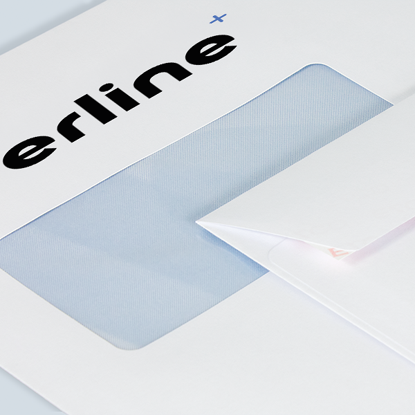 Détail de la fenêtre d’adresse d’une enveloppe C5 imprimée