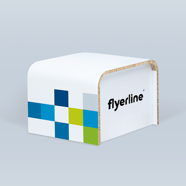 Custom-printed Lounge Table for trade fairs and events