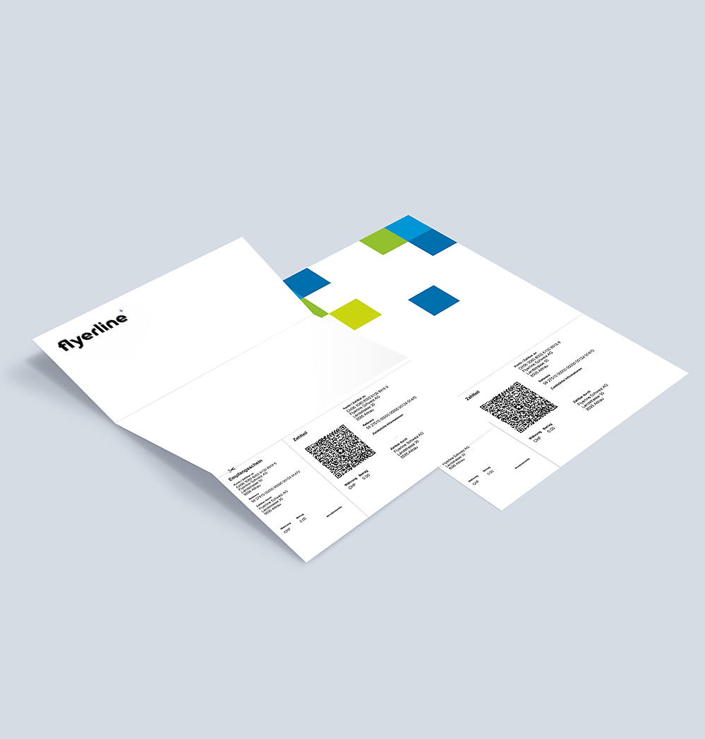 Individuell bedruckbare QR-Rechnungen für den Zahlungsverkehr