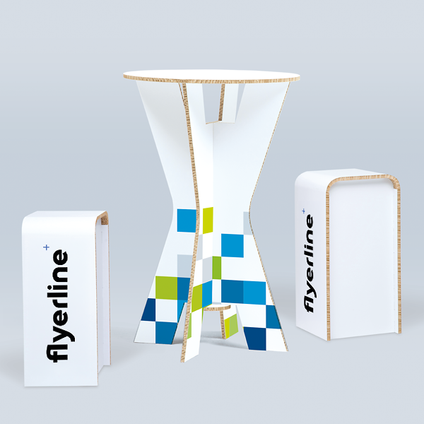 Assemblage par emboîtement d’un Tabouret de bar en carton imprimable