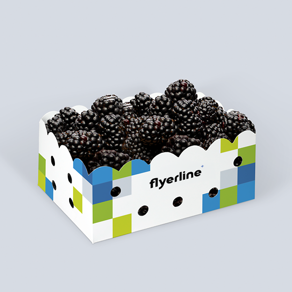 Individuell bedruckbare grosse Beerenschale mit Brombeeren