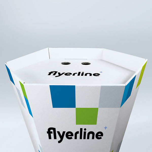 Large cardboard School Cone with green tip and lid
