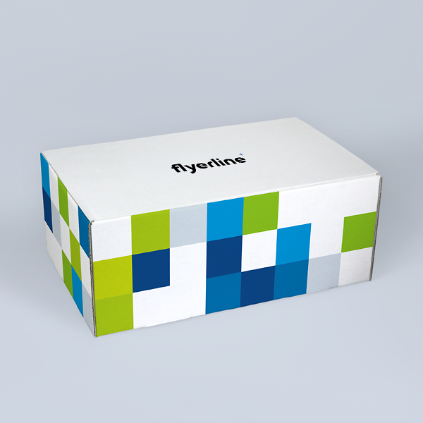 Custom-printed white Box with Hinged Lid