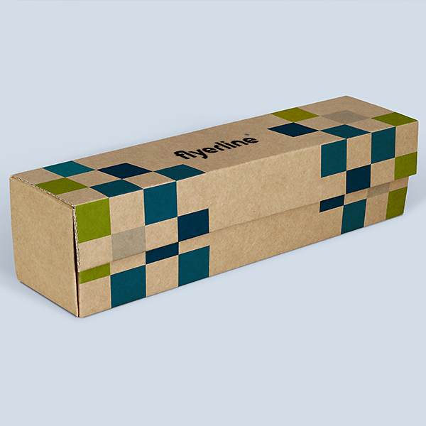 Emballage bouteilles avec aimant en carton brun pour cadeaux