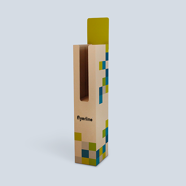 Porte-revues A4 brun personnalisable pour magasins