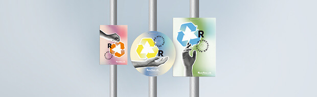NEU: Allwetterleichtplakate® aus Recycling-Material NEU: Allwetterleichtplakate® aus Recycling-Material