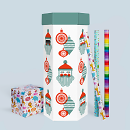 Geschenkpapier Box, Design Santa