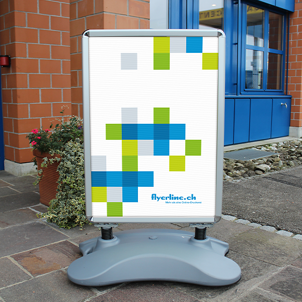 CH Produkt Slider Bild Kundenstopper inkl 2x DIN A1 Allwetterleichplakat Bild4