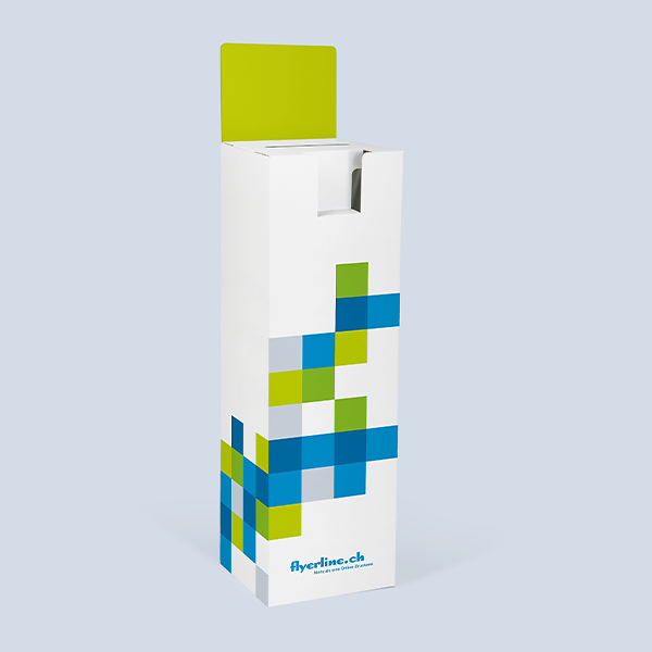 CH Produkt Slider Bild Wettbewerbsurne Hoch mit Flyerhalterung Bild1